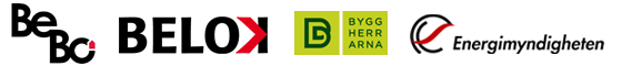 BeBo, Belok, Byggherrarna, Energimyndigheten logos