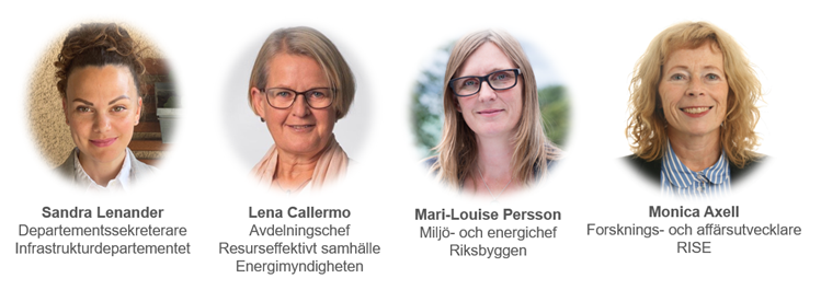 Några av föreläsarna till BeBo & Beloks resultatkonferens 2021