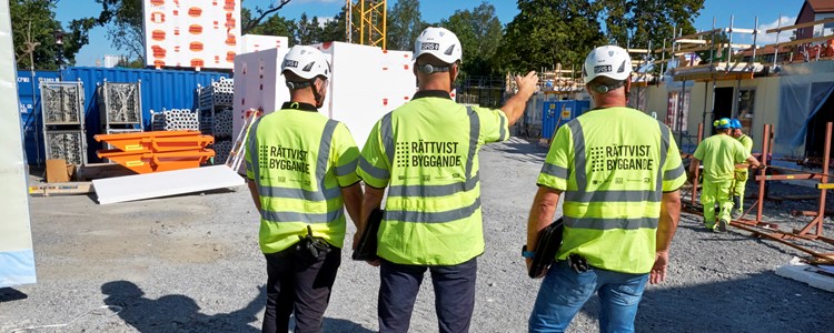 Rättvist byggande, arbetsplats, gula västar
